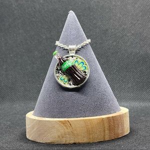 Handmade Coca~Cola Pendant (green)